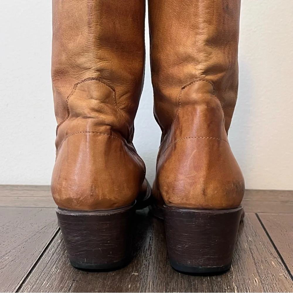 Stetson Brown Leather Heeled Western Cowgirl Boots Womens 9 - Picture 8 of 12